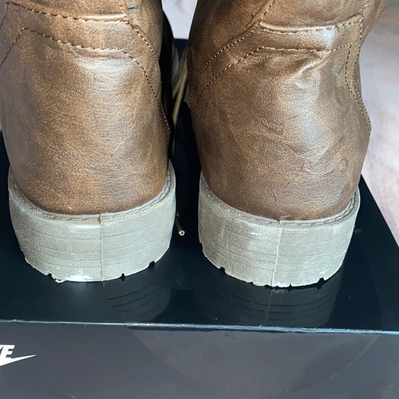 ‼️SOLD‼️‼️ Brand New Women’s Blue Suede Shoes Brand Brown Boots - Size 11 - Picture 6 of 10